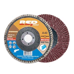 flap disc on wood