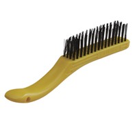 Shoe handle plastic wire brushes