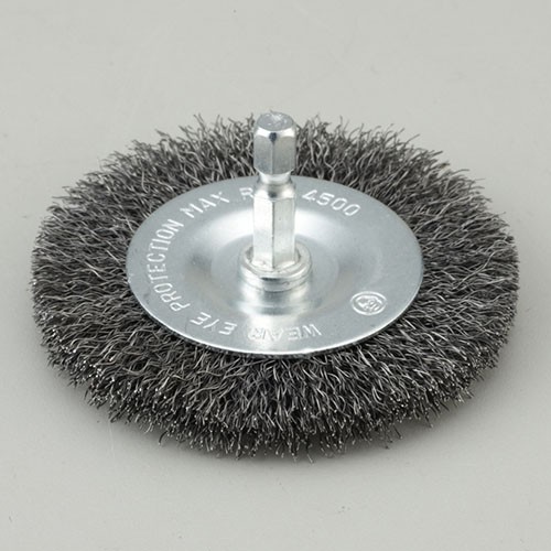 Shaft Mounted Crimped wire wheel brush