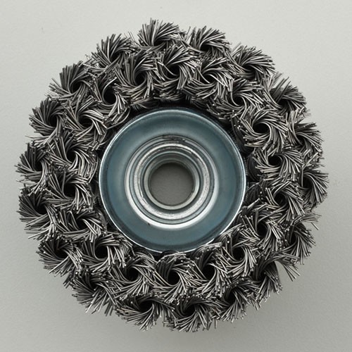 Double Row twisted knot wire cup brush