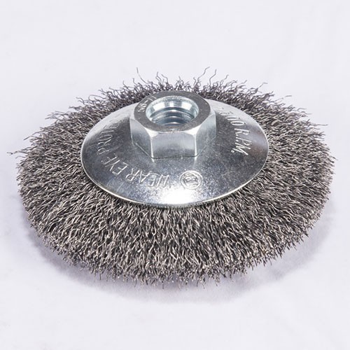 crimped wire Bevel brush with Carbon steel