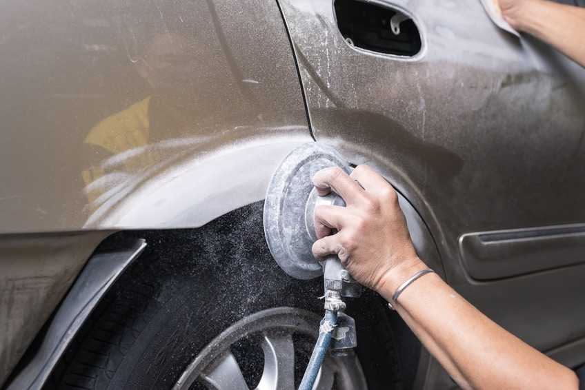 sanding aluminum wheels for polishing