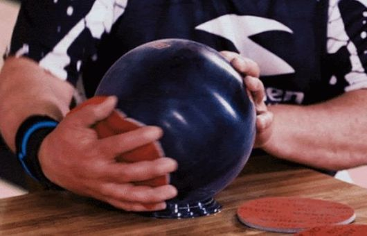 sandpaper for bowling ball