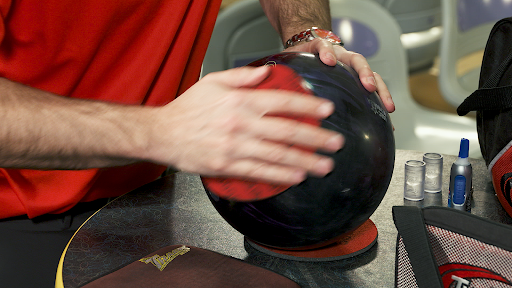 how to sand bowling ball