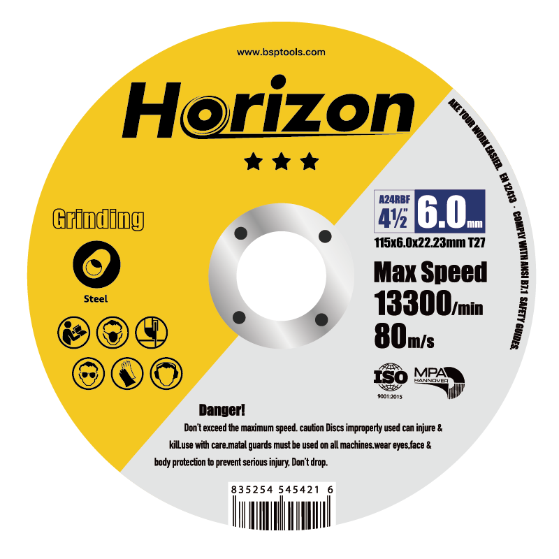 Horizon Grinding Wheel For steel 6.0mm