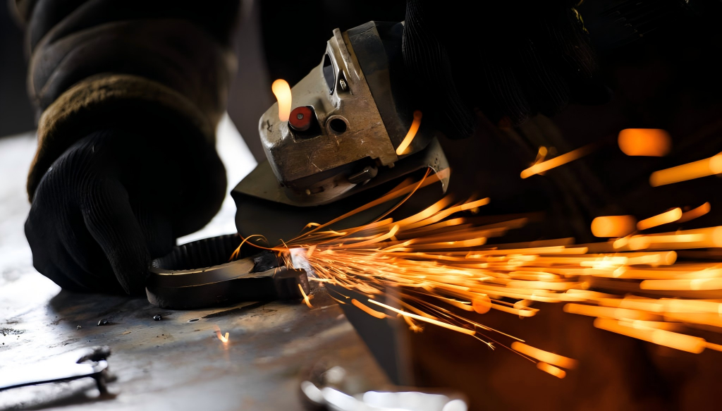 Wie verwendet man eine Schleifscheibe für Metall